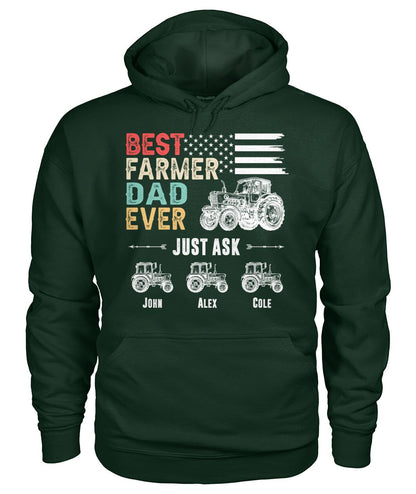 Personalized Names Best farmer dad ever t-shirt and Hoodies