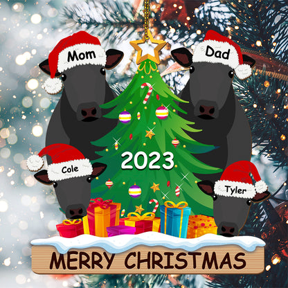 Personalized Wooden Ornament Rancher Cattle Breeds For Christmas - myfunfarm