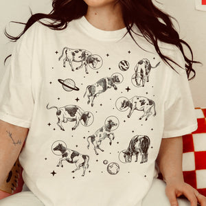 Cows in Space  Funny Shirts For Cow Lovers- unisex  tshirt , Hoodies