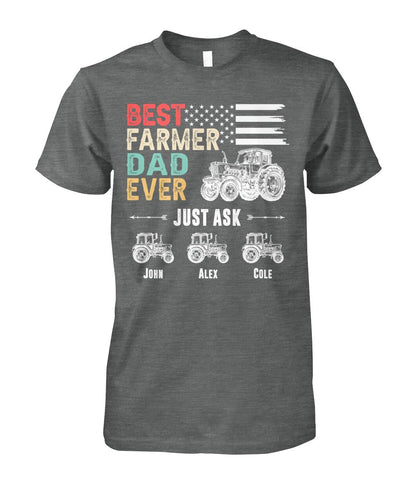 Personalized Names Best farmer dad ever t-shirt and Hoodies
