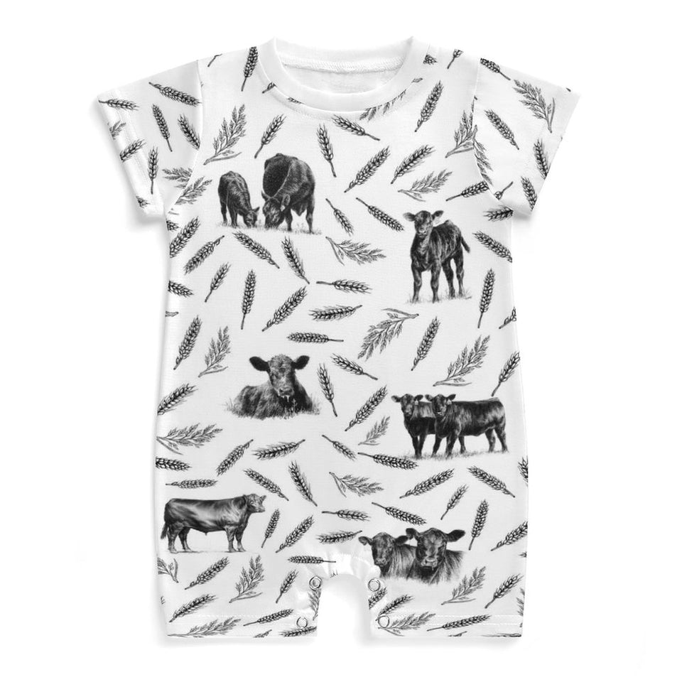 Baby romper Cattle Pattern