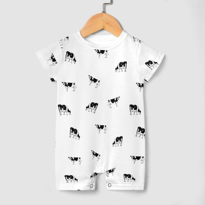 Baby romper Dairy cow pattern