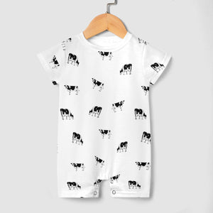 Baby romper Dairy cow pattern