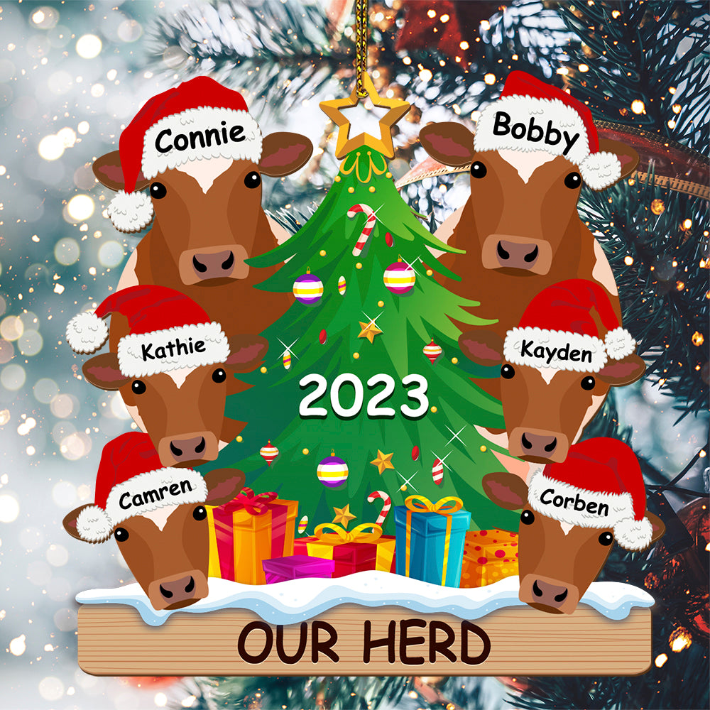 Personalized Wooden Ornament Rancher Cattle Breeds For Christmas - myfunfarm