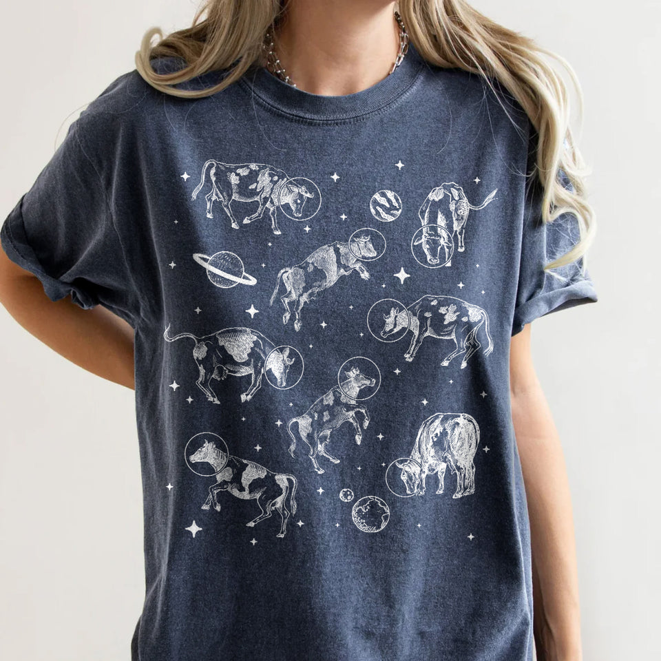 Cows in Space  Funny Shirts For Cow Lovers- unisex  tshirt , Hoodies