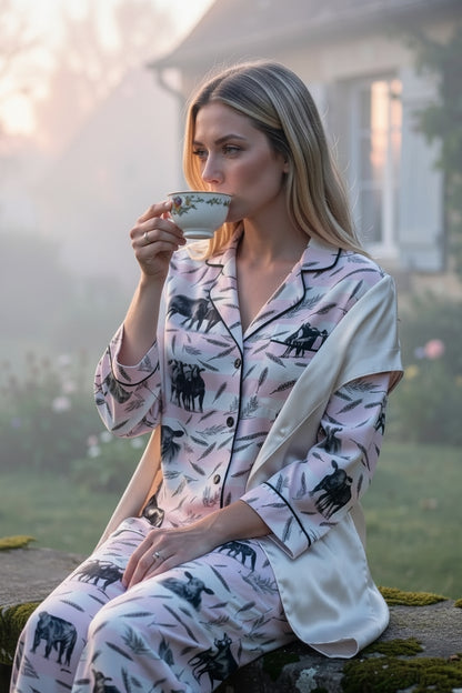 Cattle Pattern Pajamas Set Matching Family Outfit - myfunfarm