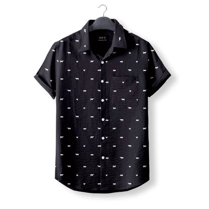 Livestock icon Pattern- Button Down Shirts for farmers
