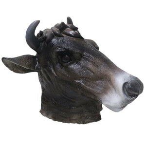 Halloween Latex Cow Head Mask Party Costume