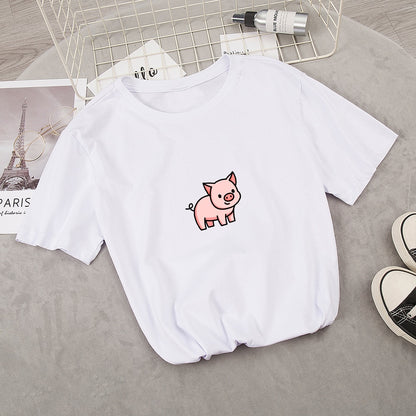 Oversized Hoodie Cute Pig Printed  Thick Warm for pig lovers - myfunfarm