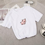 Oversized Hoodie Cute Pig Printed  Thick Warm for pig lovers