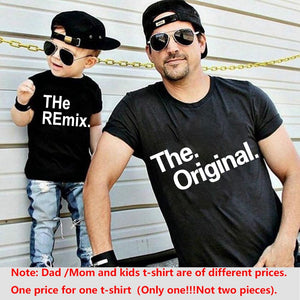 The Original Remix Family Matching Outfits Daddy Mom Kids T-shirt Father's Day Gift