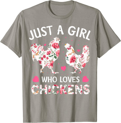 Just a Girl Who Loves Chickens Unisex  T-Shirt