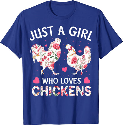 Just a Girl Who Loves Chickens Unisex  T-Shirt