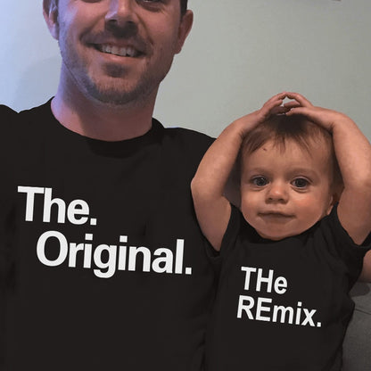 The Original Remix Family Matching Outfits Daddy Mom Kids T-shirt Father's Day Gift