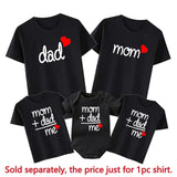 Heart Print Daddy Mommy Daughter Son Family Matching Clothes