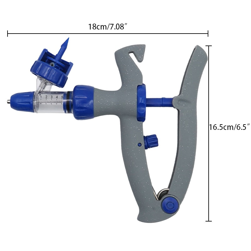 1ml/2ml /5ml Automatic Veterinary Continuous Syringe Animal Injection Adjustable Vaccine for livestock Pig Cattle Sheep