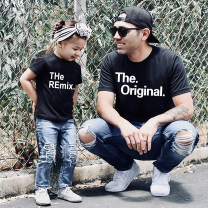 The Original Remix Family Matching Outfits Daddy Mom Kids T-shirt Father's Day Gift