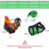 Chicken Hen Size With 6-foot Matching Belt Comfortable Breathable Medium Adjustable Chicken Harness Hen Size Convenient