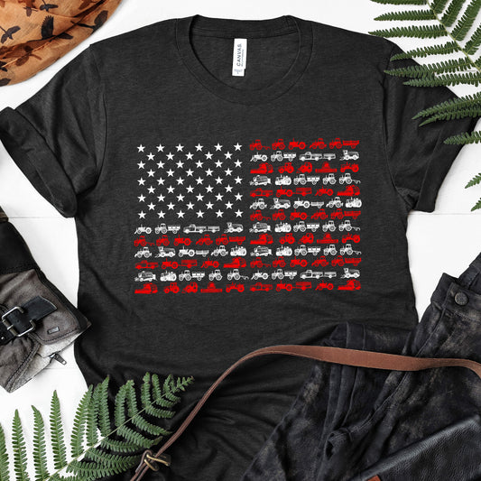 American Flag Patriotic Tractor unisex t-shirt , Hoodies