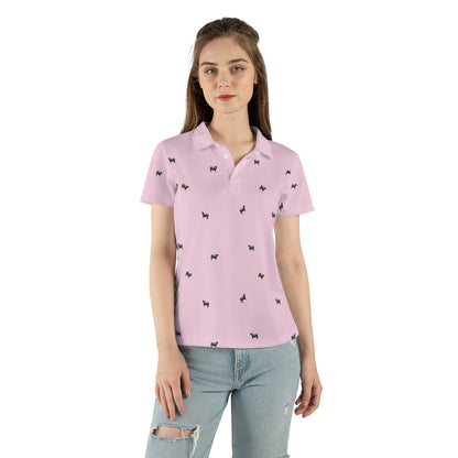 Cattle icon pattern -Men's and Women's Polo Shirts (Lightweight)