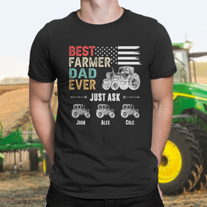 Personalized Names Best farmer dad ever t-shirt and Hoodies