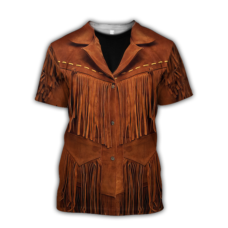 Western Cowboy Graphic Unisex T-Shirt Cosplay Costumes - myfunfarm