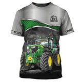 Farm Tractor Pattern 3D Print unisex T-shirt