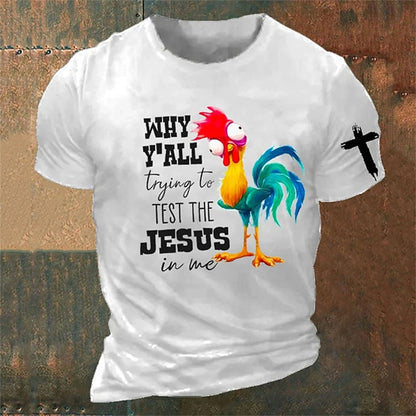 Rooster 3d Print Funny Unisex T-shirt