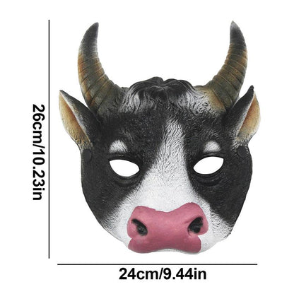 Face Cover Mask For Halloween Horror Scary Cow Head - myfunfarm