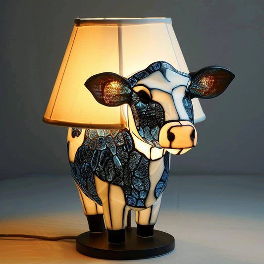 Cow Night Light Cow Room Decor Portable Cow Night Light Gift USB Animal Table Lamp For Bedroom Living Room Daycare Office