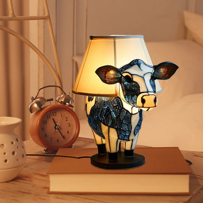 Cow Night Light Cow Room Decor Portable Cow Night Light Gift USB Animal Table Lamp For Bedroom Living Room Daycare Office