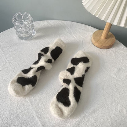 Milk Cow Autumn Socks Soft Warm  for Women - myfunfarm