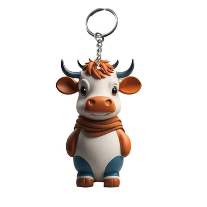 Cow Cartoon Cute Car Keychain ornaments - myfunfarm