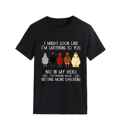 I Might Look Like Im Listening To You But In My Head - Unisex t-shirt - myfunfarm
