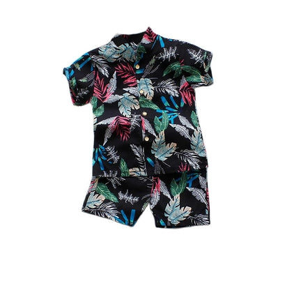 1-6 Year Children Set Hawaiian shirt and Shorts Floral Printed - myfunfarm