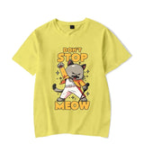 DON’T STOP MEOW Women T-Shirt Printing Singing Cat