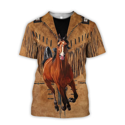Western Cowboy Graphic Unisex T-Shirt Cosplay Costumes - myfunfarm