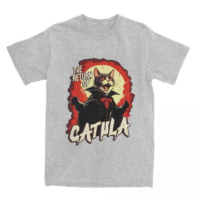 The Return Of Vampurr Cat Dracula Halloween T Shirt Cotton - myfunfarm