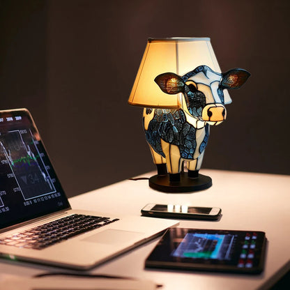 Cow Night Light Cow Room Decor Portable Cow Night Light Gift USB Animal Table Lamp For Bedroom Living Room Daycare Office