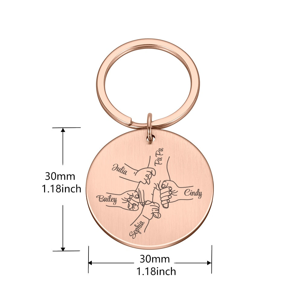 Personalized Father's Day Keychain Gifts