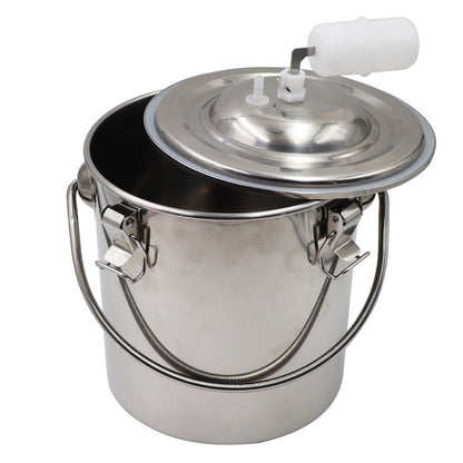 5L Milking Machine Milker Automatic Electric & Pulsating for Farm Cows Goats Sheep Vacuum Pump Bucket Farm Breeding Equipments - myfunfarm