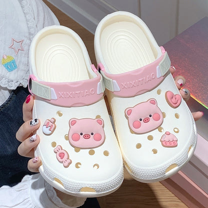 Soft Cute Pink Pig - Sandals Summer For Women - myfunfarm