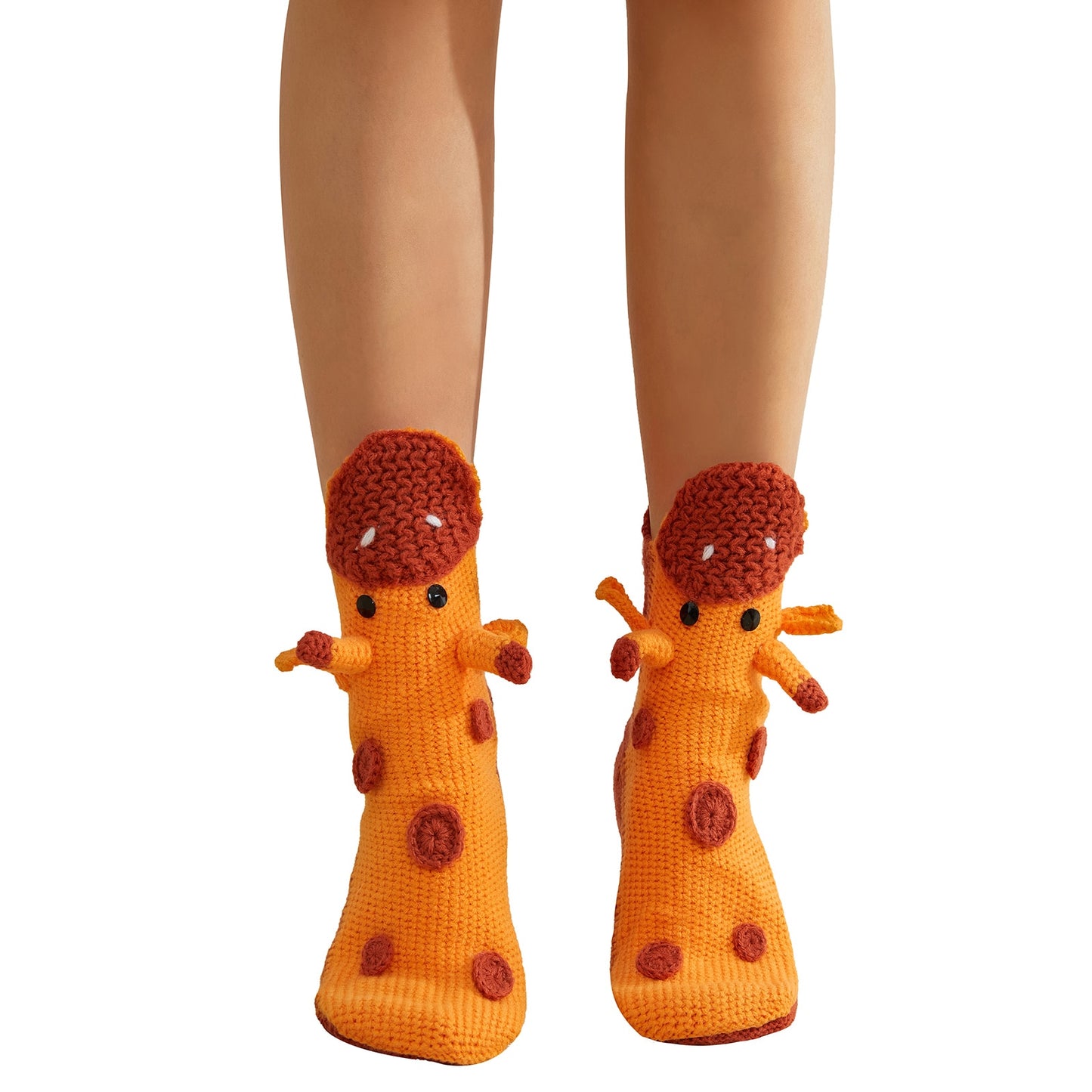 Winter Knitting Hand Crochet Women's Socks 3D Animals - myfunfarm