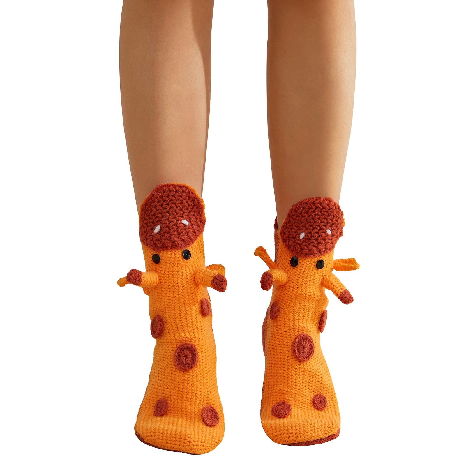 Winter Knitting Hand Crochet Women's Socks 3D Animals - myfunfarm