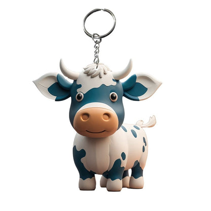 Cow Cartoon Cute Car Keychain ornaments - myfunfarm