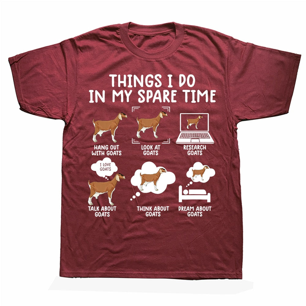 Things I Do In My Spare Time - Gifts T-shirt for Goat Lovers