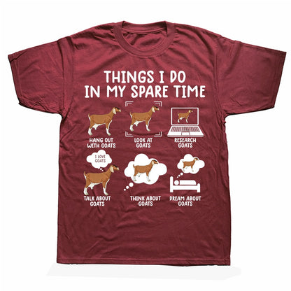 Things I Do In My Spare Time - Gifts T-shirt for Goat Lovers