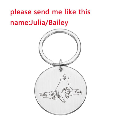 Personalized Father's Day Keychain Gifts