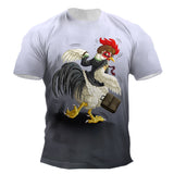 Rooster 3d Print Funny Unisex T-shirt