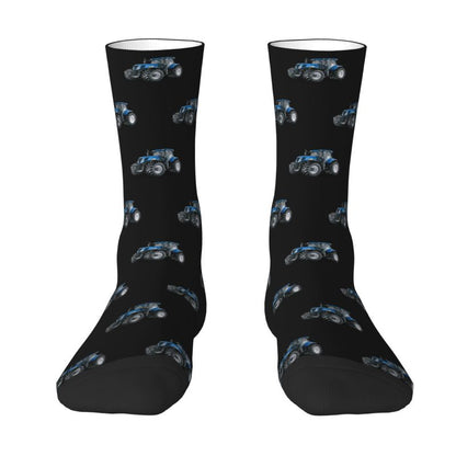Tractor print Crew Unisex  Socks for farmer
